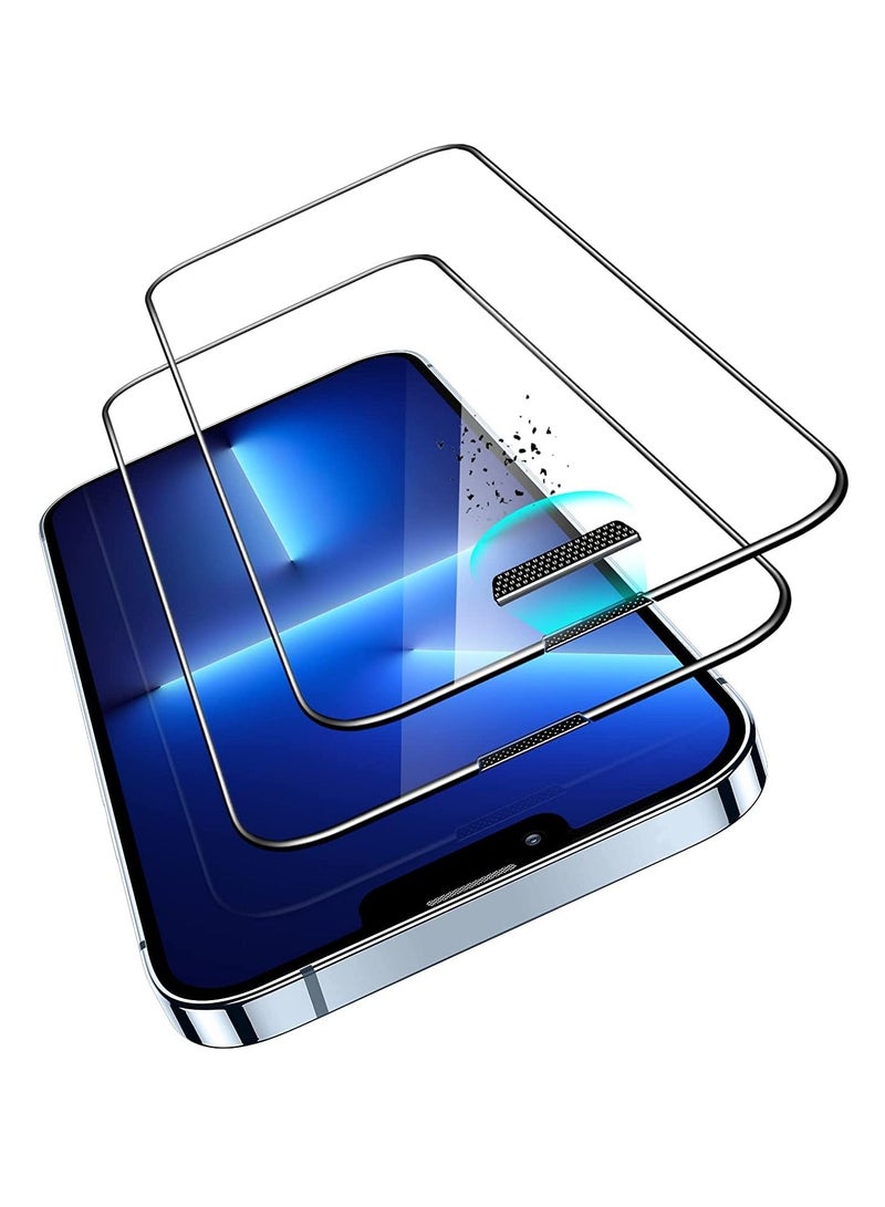 DUSALA Screen Protector Compatible with iPhone 14 Plus and iPhone 13 Pro Max, Ultra-Tough Tempered-Glass -2 PACK - Image 1