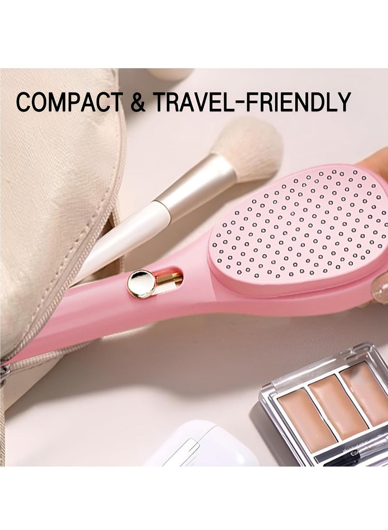 فرشاة تدليك مضادة للكهرباء الساكنة بشعيرات قابلة للسحب لسهولة التنظيف وإزالة الشعر. - Image 4