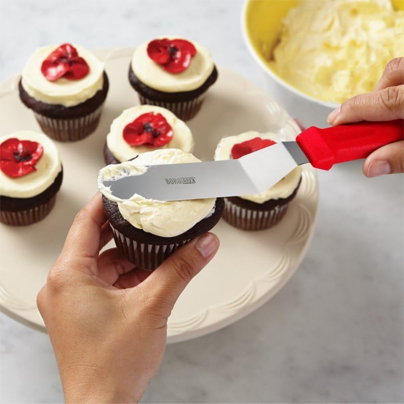 Emopeak Cake Decorating Spatulas - Stainless Steel Icing Smoother Frosting Knife, Set of 3 - Image 5