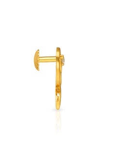 Malabar Gold and Diamonds 22k 916 Purity Gold Studs Earrings for Women DZER310Y  - Image 2