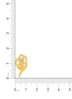 Malabar Gold and Diamonds 22k 916 Purity Gold Studs Earrings for Women DZER310Y  - Image 3