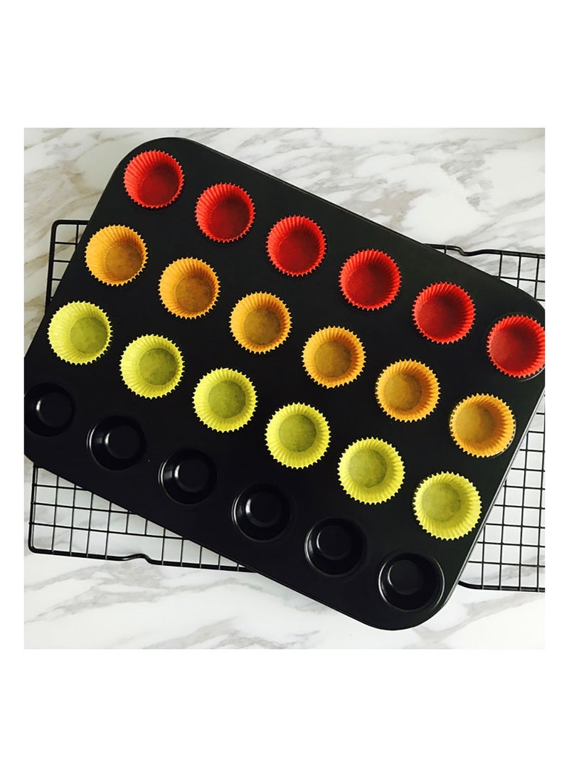 ZEPONOVA 24-Cup Mini Cake Mould Baking Mold Cake Pan Cake Maker, Bakeware Pan - Image 4