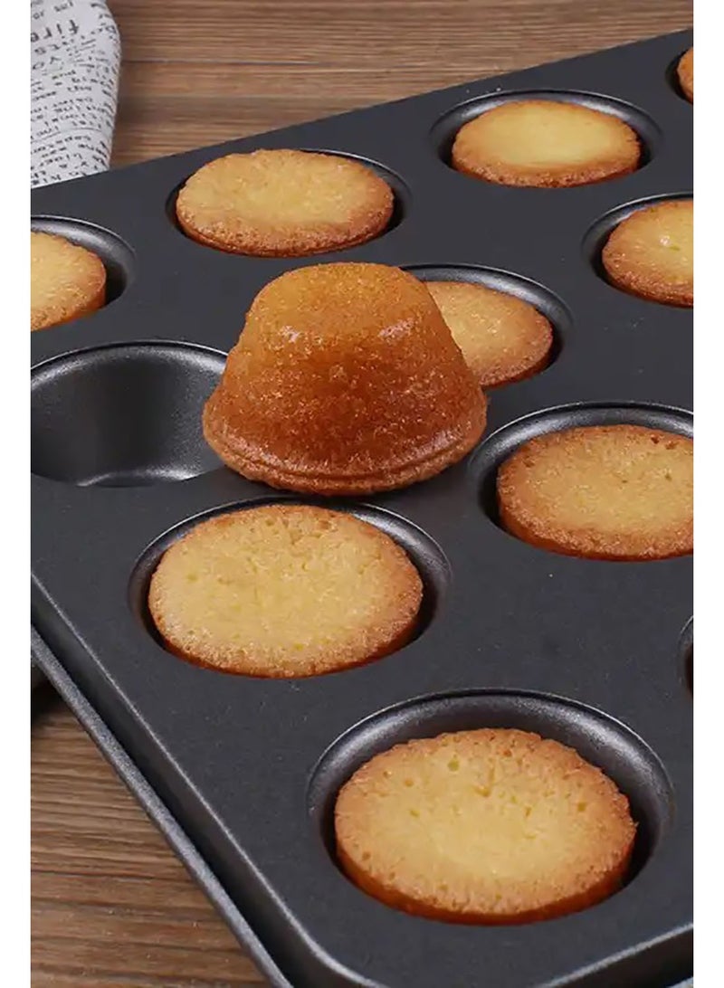 ZEPONOVA 24-Cup Mini Cake Mould Baking Mold Cake Pan Cake Maker, Bakeware Pan - Image 3