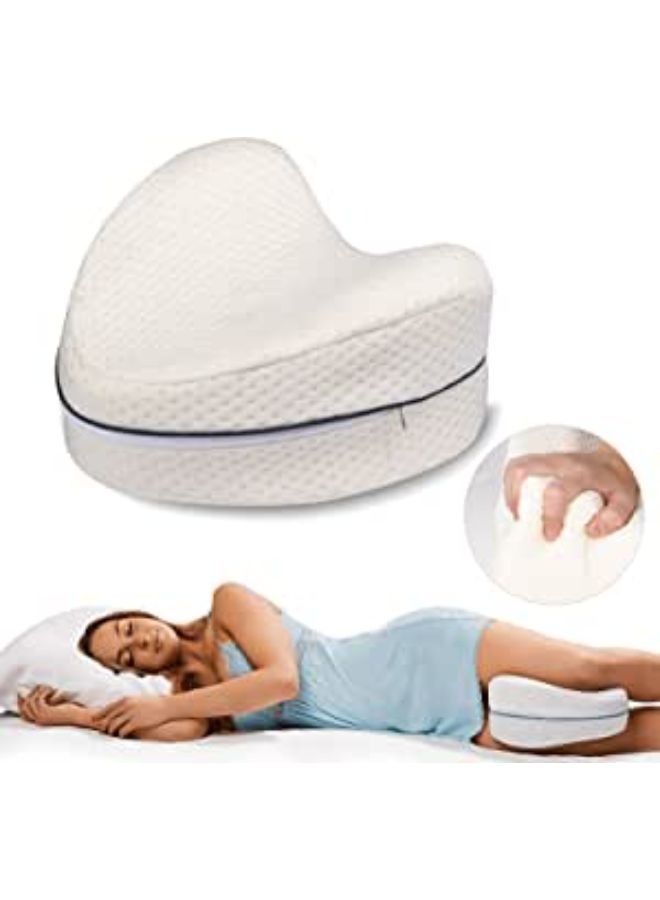 Leg Pillow Soft Memory Foam Pillow for Legs Help Correct Position to Sleep Against Back Pain and Posture Problems  - Image 1