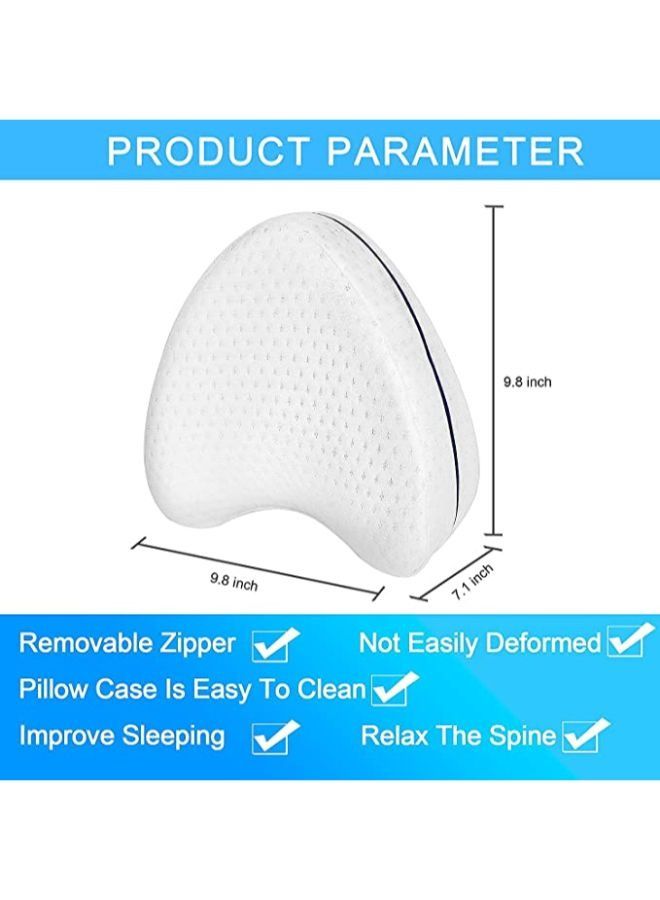Leg Pillow Soft Memory Foam Pillow for Legs Help Correct Position to Sleep Against Back Pain and Posture Problems  - Image 2