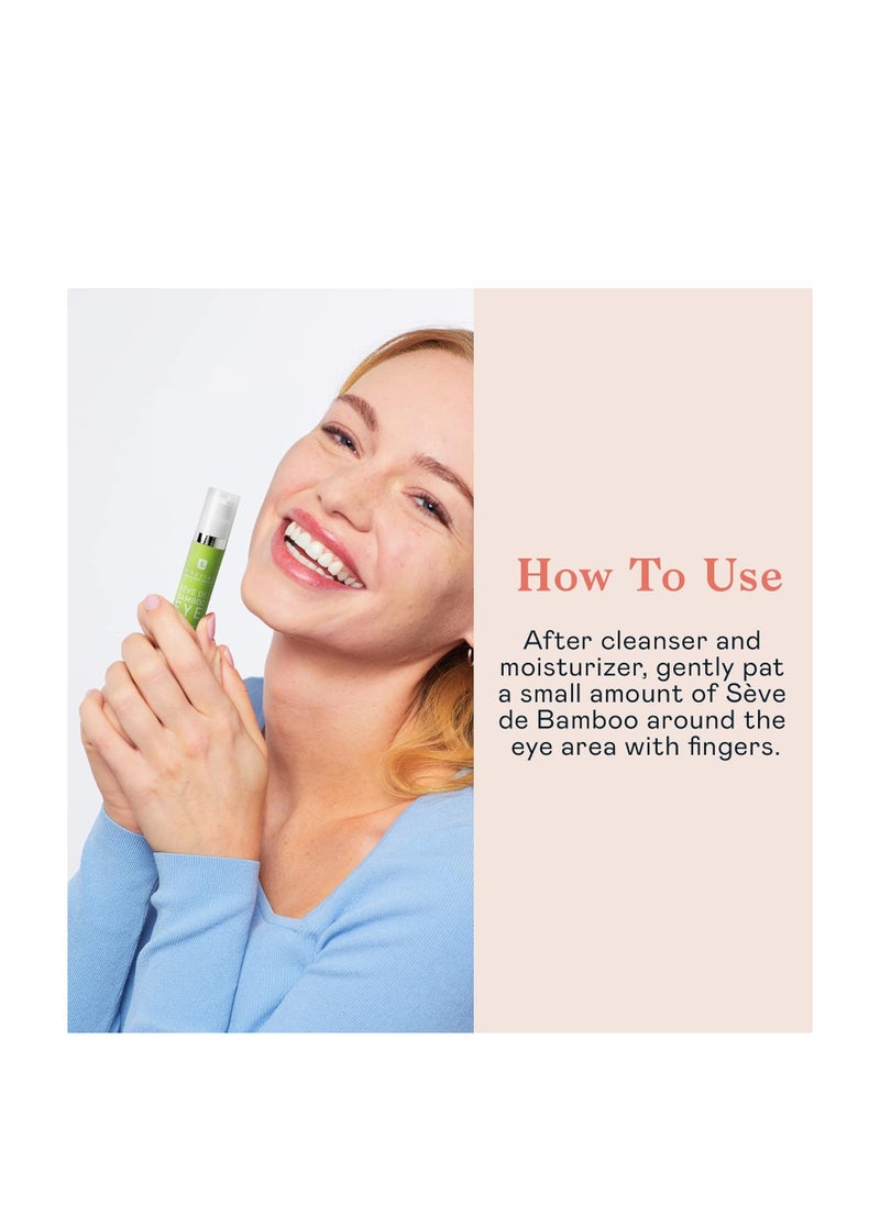 erborian Erborian-Sève de Bamboo Eye- Hydrating & Moisturizing Eye Cream,Anti-Aging Eye Contour Gel treatment- Soothing & Visibly Reduces Signs of Fatigue,Fine Lines & Dark Circles- Korean Skincare- 0.5oz  - Image 3