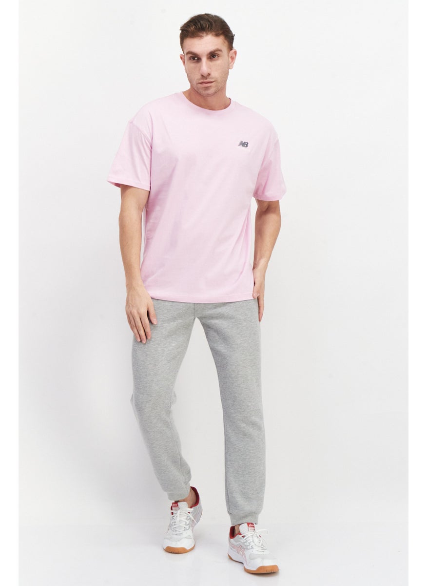 New Balance Men Sportswear Fit Short Sleeve Training T-Shirt, Pink  - Image 4
