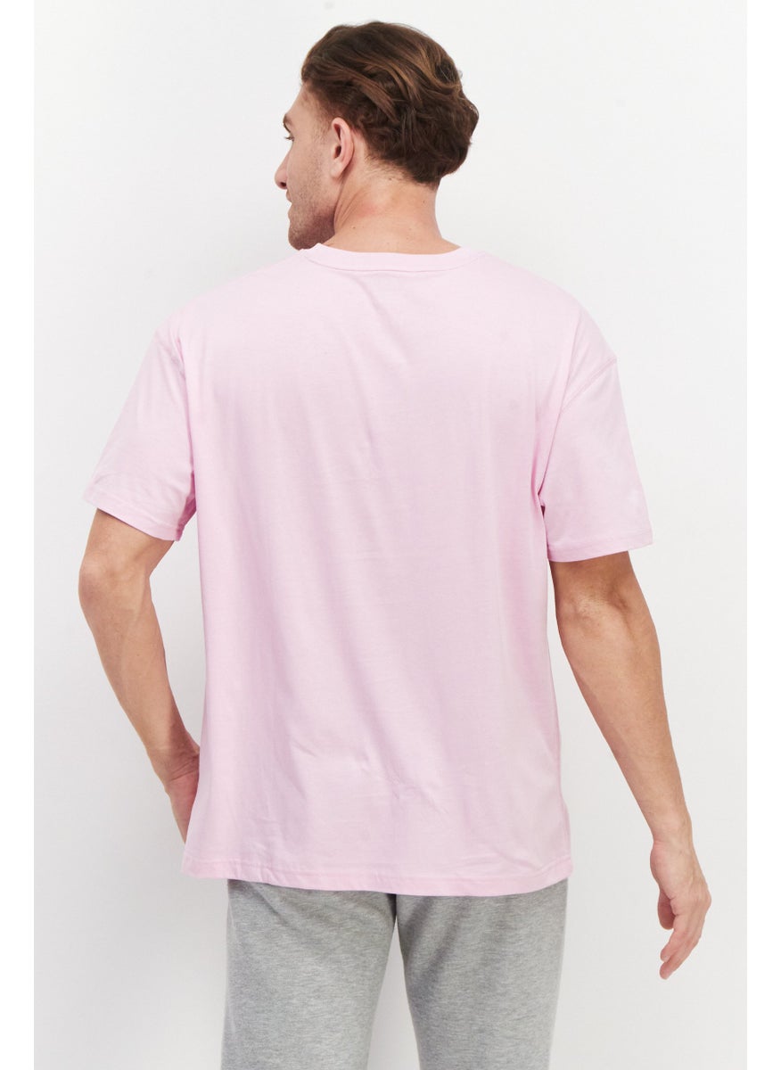 New Balance Men Sportswear Fit Short Sleeve Training T-Shirt, Pink  - Image 3