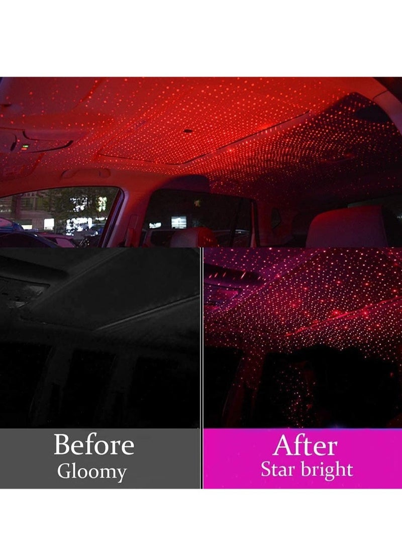 Car Roof Star Night Light,USB Star Night Lights, USB Night Lamp Fit All Cars Ceiling Roof Star Lights Interior Ambient Atmosphere for Bedroom Decorations,Party,Walls - Plug and Play - Image 4