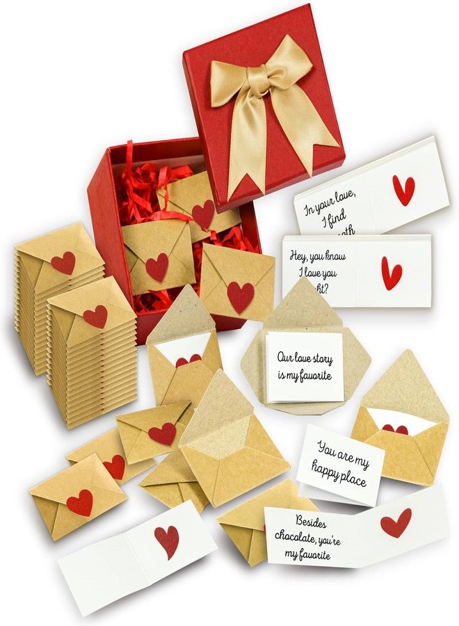 Stofinity 60 Mini Love Notes For Him Her - Cute Christmas Gifts For Him Boyfriend Girlfriend - Couple Gifts For Valentine, Anniversary - Lunch Notes For Husband, Wife - Stocking Stuffer For Men, Women - Image 1