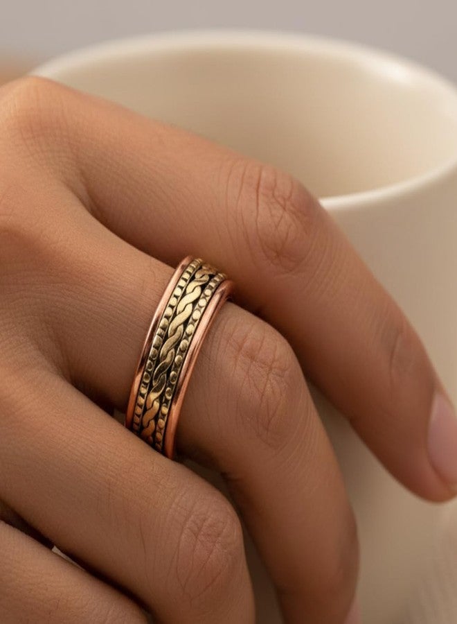 LAZYwindow Healthy Circulation Copper Ring, Size 8, 18.1 mm Diameter, 56.9 mm Circumference - Image 3