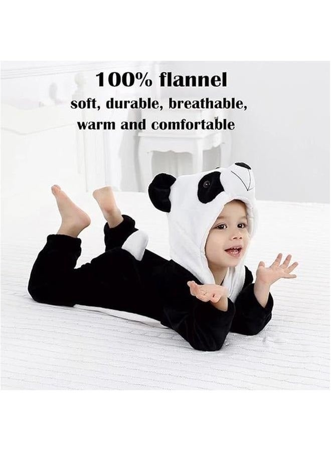 panda Toy Animal Tights Role Play Costume（Black and white Size 80） - Image 5