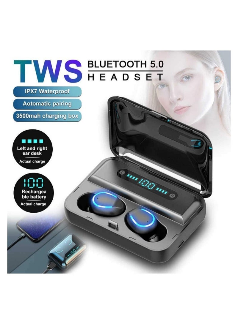 Wireless Bluetooth touch screen mini high- quality earplugs anti- sweat HD stereo sound universal - Image 5