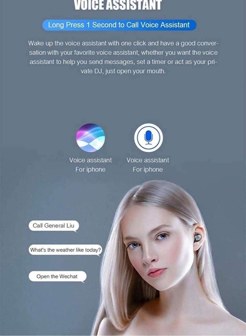 Wireless Bluetooth touch screen mini high- quality earplugs anti- sweat HD stereo sound universal - Image 4