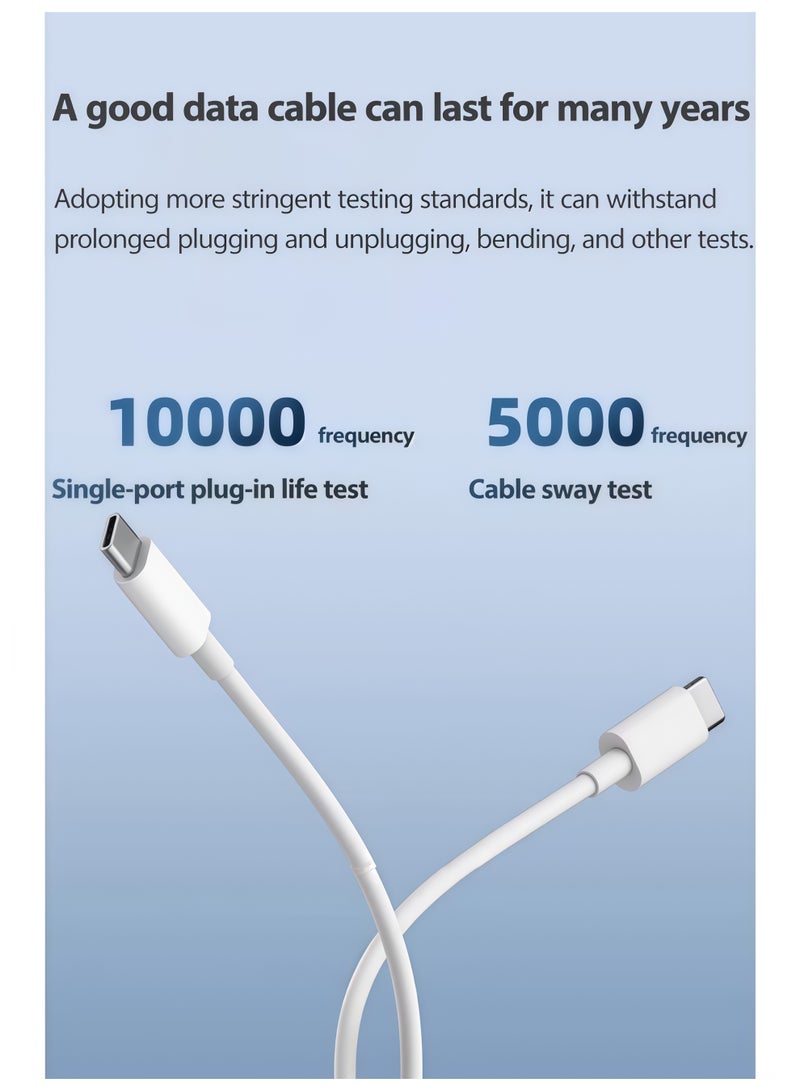 BlueHole USB type C To type-C Super Fast Charging Cable 1M For iPhone 16/15, iPad, iPad mini 7, MacBook Pro, Samsung S25 Ultra/S24/23/, Huawei P70 - Image 3