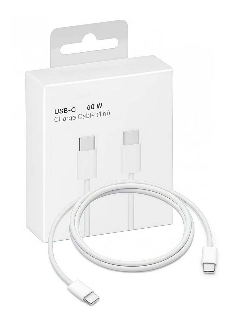BlueHole USB type C To type-C Super Fast Charging Cable 1M For iPhone 16/15, iPad, iPad mini 7, MacBook Pro, Samsung S25 Ultra/S24/23/, Huawei P70 - Image 1