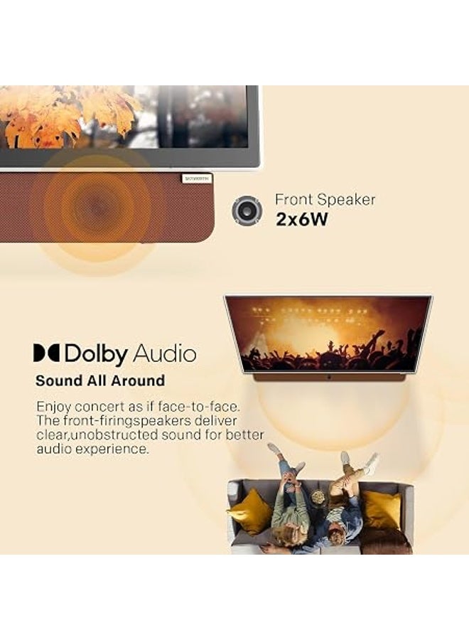 سكاي ورث Skyworth 24-Inch Portable Smart 3-Hour Battery Life 24P100 Companion Series 1080P FHD Smart TV, Matte Screen, HDR10, Dolby Audio, LED, Bluetooth - Image 2