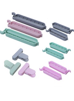 Sealing Clips, Food Sealing Clips Plastic Bag Sealing Clip Clamp Sealer for Kitchen, Snack Bag Clips, Crisp Packet Clip, Fresh Food Storage Clips Sealer, Colorful, 12 Pcs