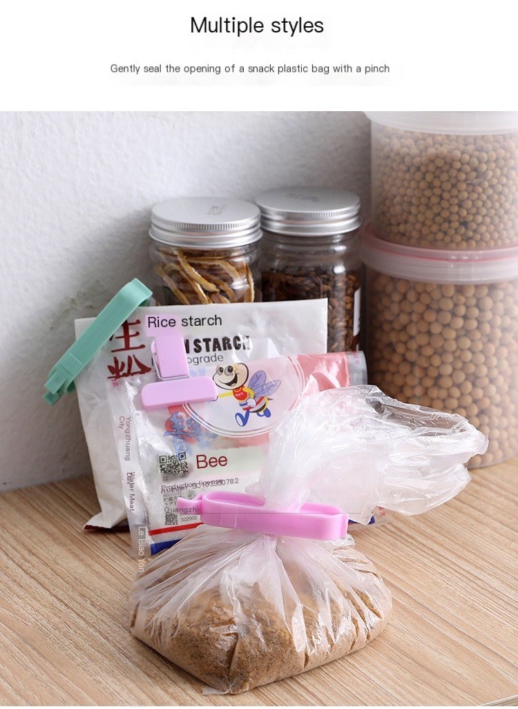 Generic - Sealing Clips, Food Sealing Clips Plastic Bag Sealing Clip Clamp Sealer for Kitchen, Snack Bag Clips, Crisp Packet Clip, Fresh Food Storage Clips Sealer, Colorful, 12 Pcs - Image 1