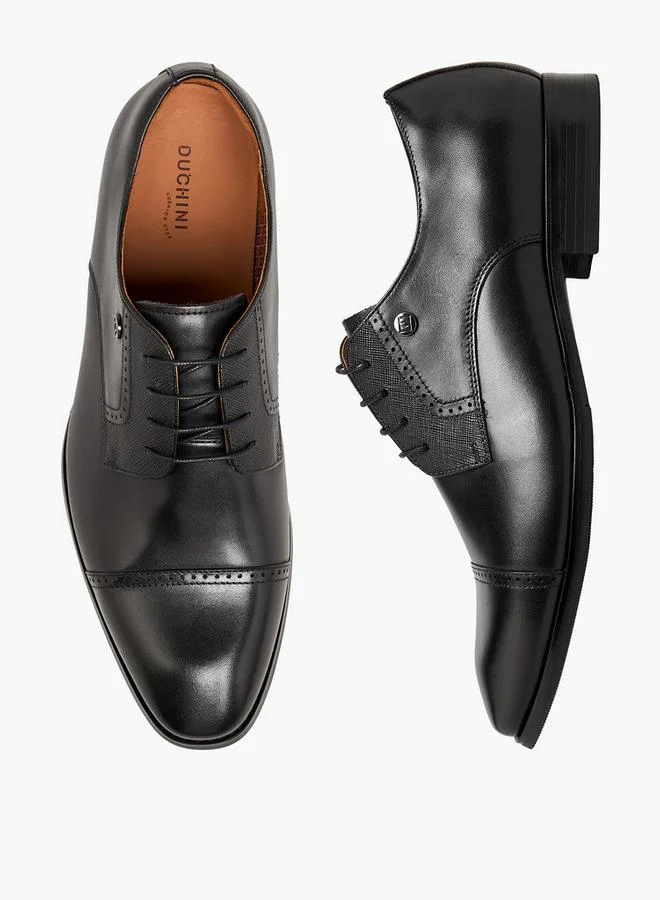 Duchini Men Leather Brogue Shoes