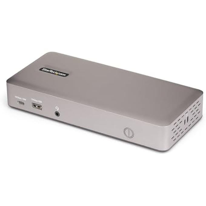 Startech.com USB-C DOCKING STATION (USB4), TRIPLE 4K60HZ MONITORS, 100W LAPTOP CHARGE, 2.5GBE, NOTEBOOK DOCK, NOT FOR MACOS - Image 1