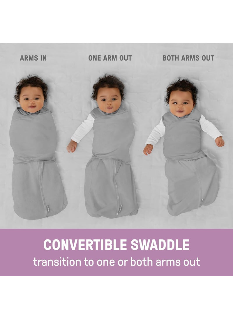 ingenuity Ingenuity Arms Free Convertible Baby Swaddle Size 36 Months 1418 Pounds Arms Swaddled in or Out 10 TOG  Happy Elephant  - Image 4