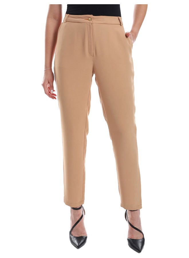 Esla Colored Tailored Ankle Trousers - Image 1