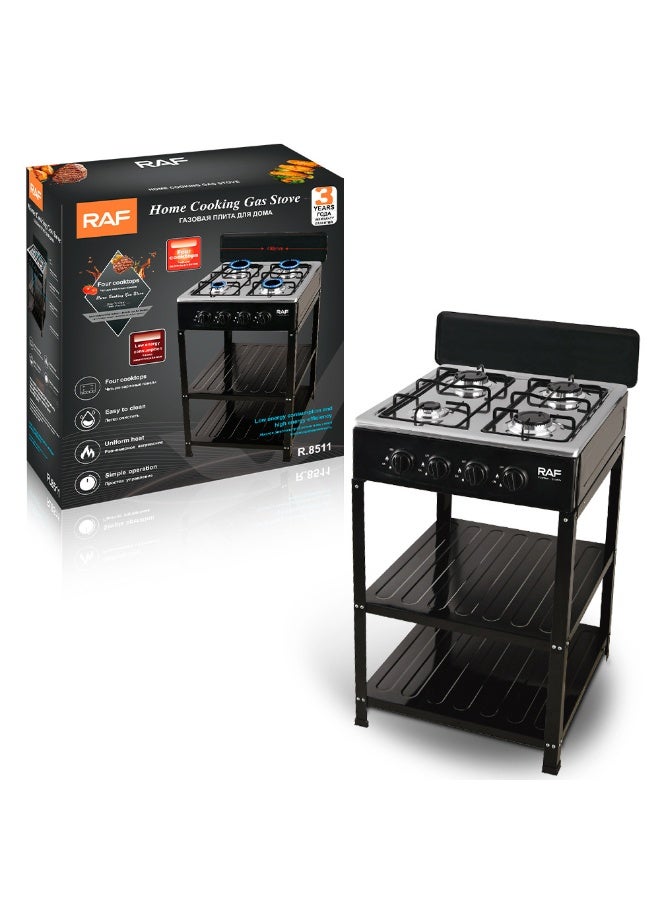 RAF Smokeless Gas Cooking Stove Outdoor Kitchen Free Standing Stove 4 Burner Gas Cooktops - Image 1