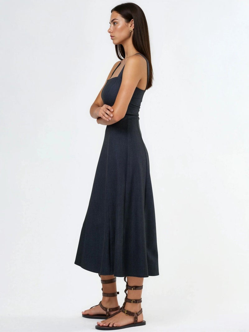 Qustyle QU STYLE Sleeveless A-Line Midi Dress - Image 2