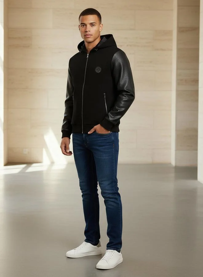 Emperor Emperor Men Hooded Biker Jacket