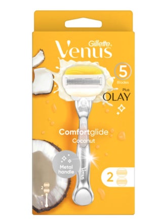 Comfortglide Coconut Razor Handle With 2  Refills Multicolour - pzsku/Z24C0B15641A0730A2DFAZ/45/1742499991/16b88de8-f899-43c2-86ea-74f061da416b