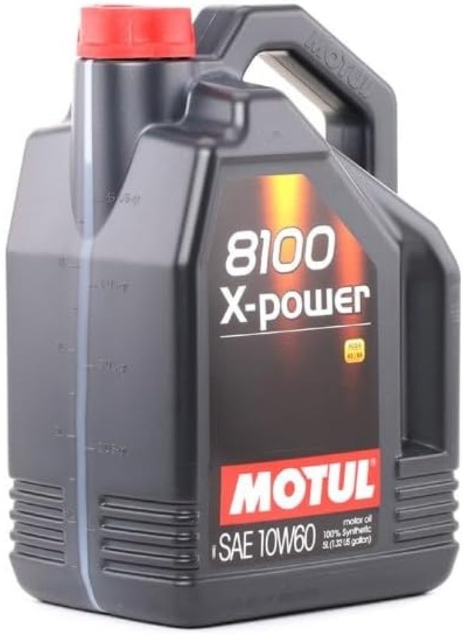 Motul 8100 XPower 10W60 Full Synthetic  EsterBased Formula for Turbocharged  HighPerformance Engines  LSPI Protection Extreme Heat Resistance Cold Start Lubrication Daily  Track Use  5L - Image 4