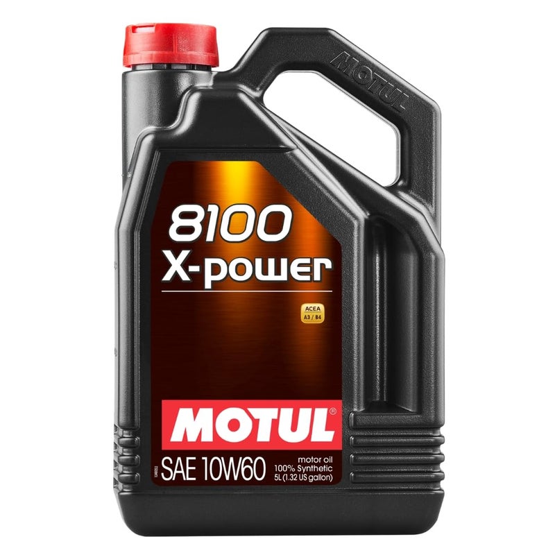 Motul 8100 XPower 10W60 Full Synthetic  EsterBased Formula for Turbocharged  HighPerformance Engines  LSPI Protection Extreme Heat Resistance Cold Start Lubrication Daily  Track Use  5L - Image 2