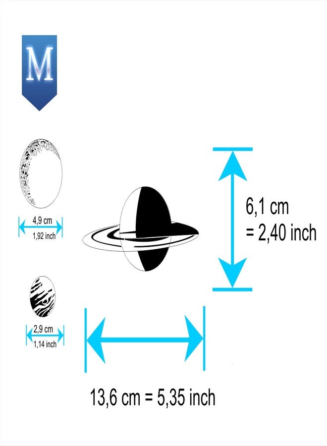 يو إم أر-ديزاين AS-138 Weltall Step by Step Airbrushchablone Size M - Image 2