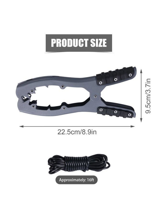 SAVITA Kayak Grip Anchor, Kayak Fishing Accessories Equipment Kayak Brush Gripper Brush Clamp Anchor with Teeth Rubber Grips for Kayaking(Dark Gray)  - Image 2