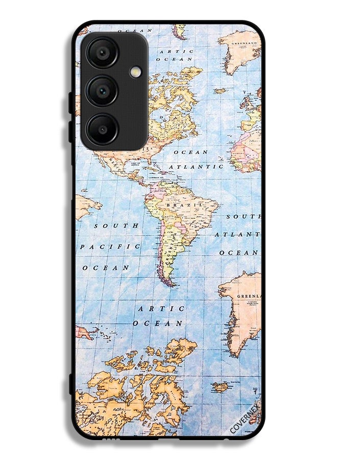 Covernex Samsung Galaxy A15 4G Protective Case Cover World Map - Image 1