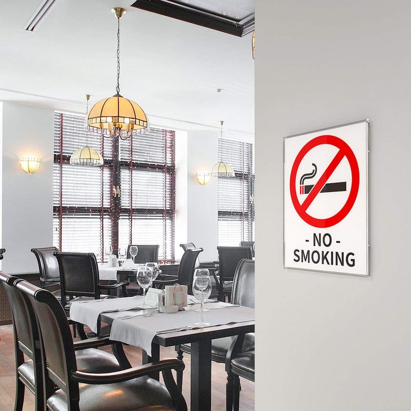 Niubee 8.5x11 inch Wall Mount Acrylic Sign Holder with Double Sided Adhesive Tape For Office, Home, Store, Restaurant-No Drilling (10 Pack) - Image 4