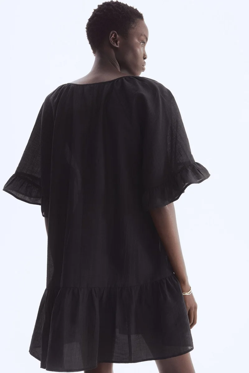 اتش اند ام فستان تونيك برباط