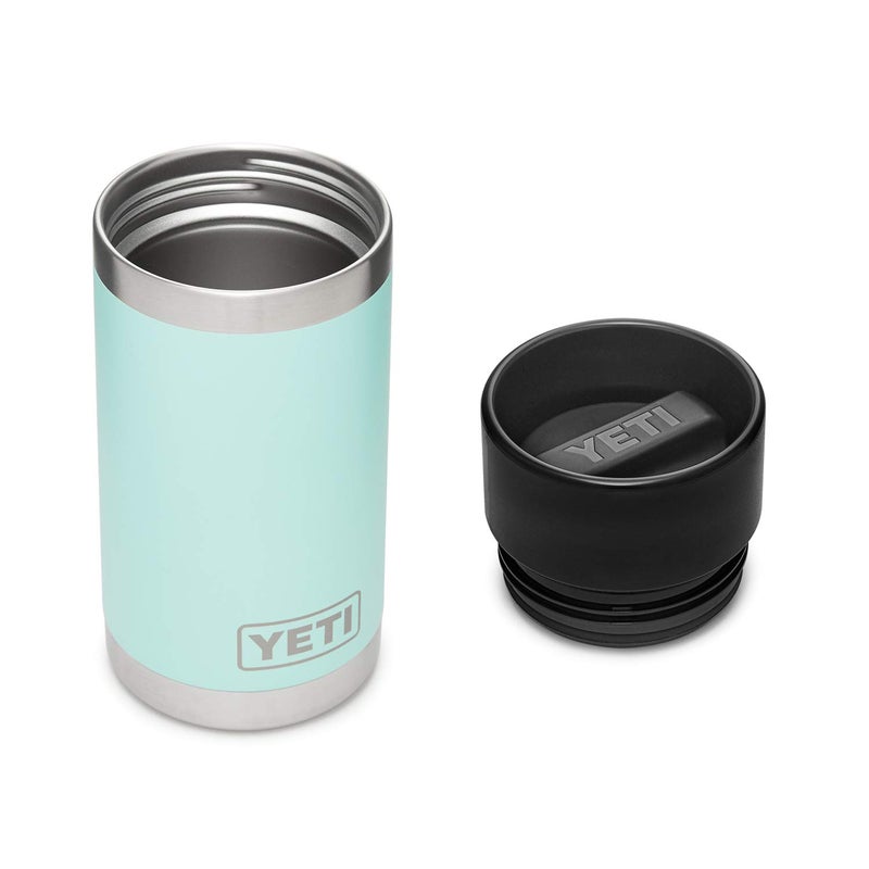 YETI Rambler 12 oz Bottle, Stainless Steel, Vacuum Insulated, with Hot Shot Cap, Seafoam - Image 3