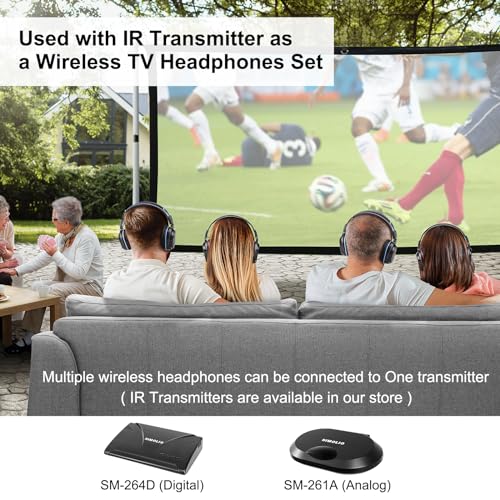 SIMOLIO 4 Pack IR Headphones for Car DVD, Wireless Car Headphone for Kids, Not Bluetooth, Dual Channel Universal Infrared Headphonefor uConnect VES, Dodge, Honda Odyssey, Town and Country, GMC Yukon - Image 5