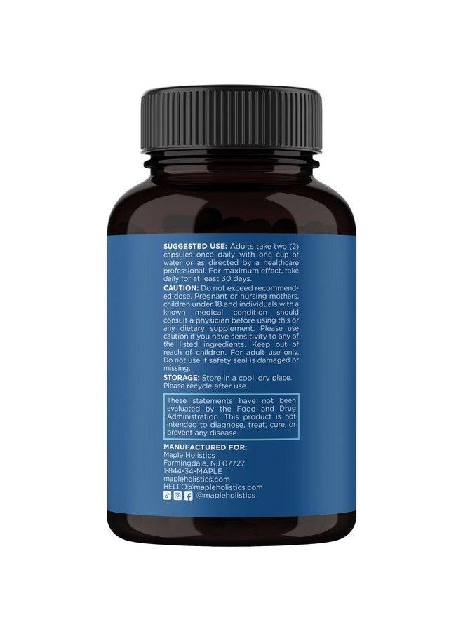 Maple Holistics Biotin 10000mcg and Collagen Supplement - Hair Growth Supplement with Saw Palmetto for Women & Men - Horsetail Biotin Collagen Keratin and More DHT Blocker Hair Growth Vitamins for Women & Men 1 Month - Image 4