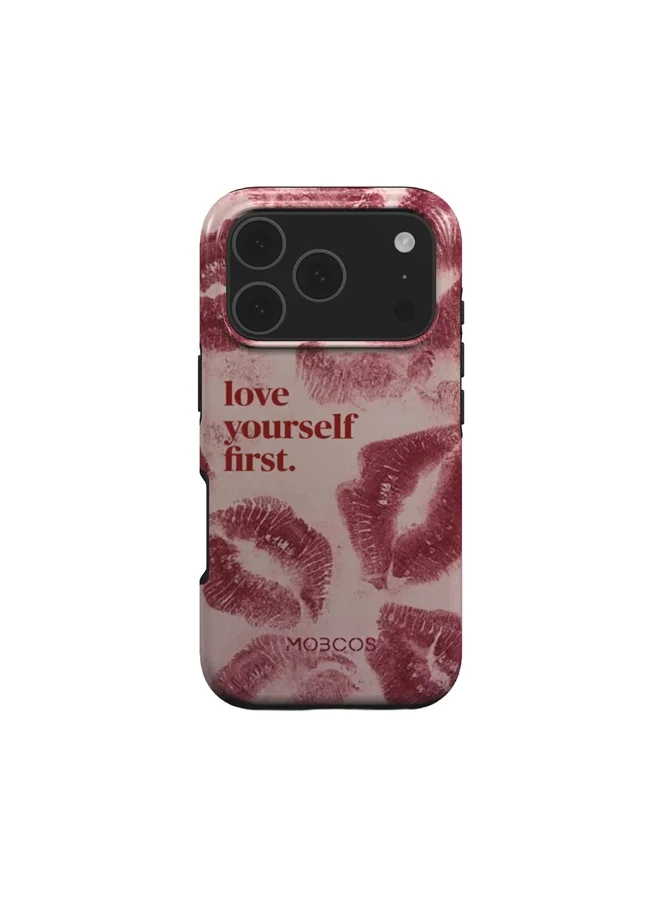 Mobcos Mobcos iPhone 17 Pro Max Self-love Premium Case Compatible with Hybrid Dual-Layer Hard Shell + Silicone Protection - Scratch-Resistant Shockproof Mobile Cover