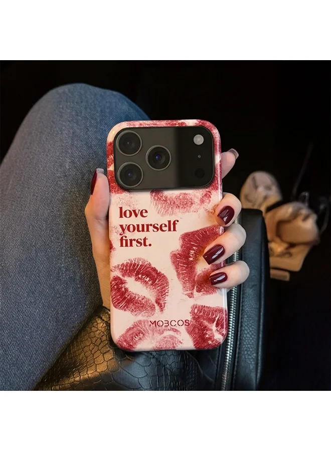 Mobcos Mobcos iPhone 17 Pro Max Self-love Mobcos iPhone 17 Pro Max Self-love Premium Case Compatible with Hybrid Dual-Layer Hard Shell + Silicone Protection - Scratch-Resistant Shockproof Mobile Cover  | Best Price UAE