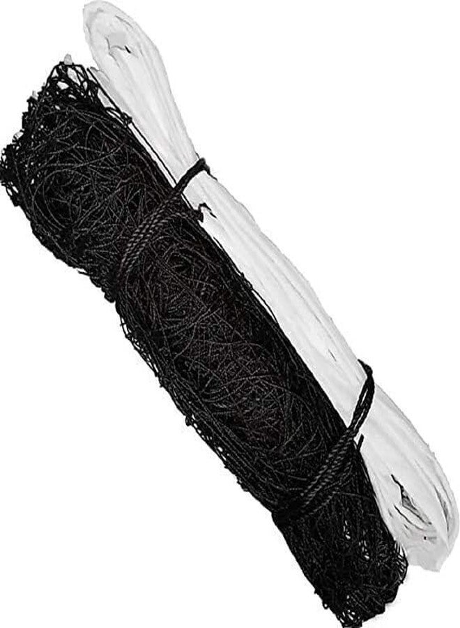 Kitsaws Kitsaws Sports Nets Maker Durable Volleyball Net - Standard Size for Indoor & Outdoor Play, Strong Mesh with Reinforced Border (Black, 2 Side Nylon Niwar) - Image 2