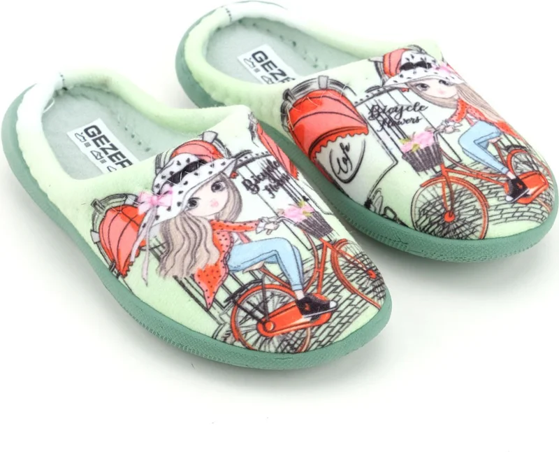 Gezer Girls Winter Comfortable Sole Home Garden Gondola Slippers