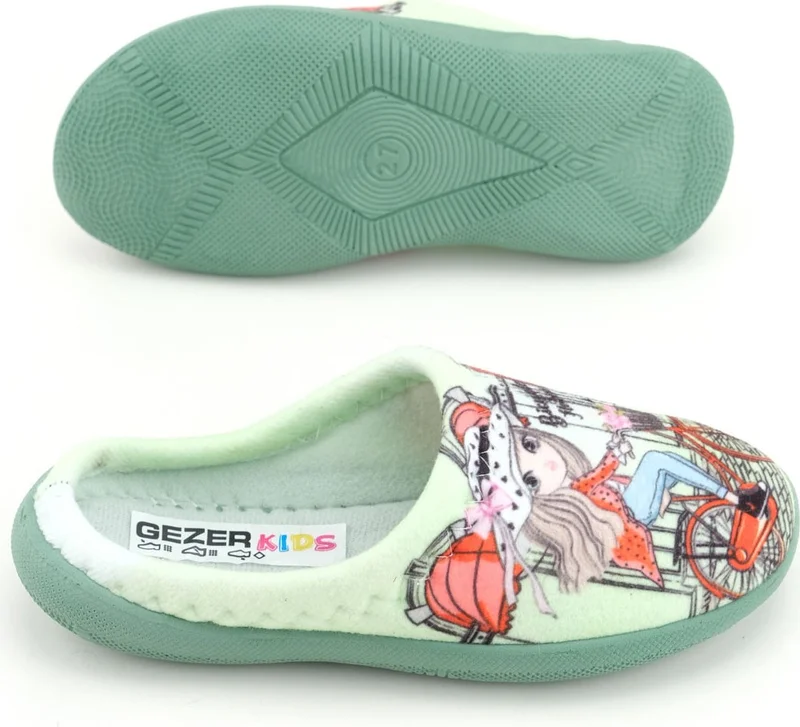 Gezer Girls Winter Comfortable Sole Home Garden Gondola Slippers