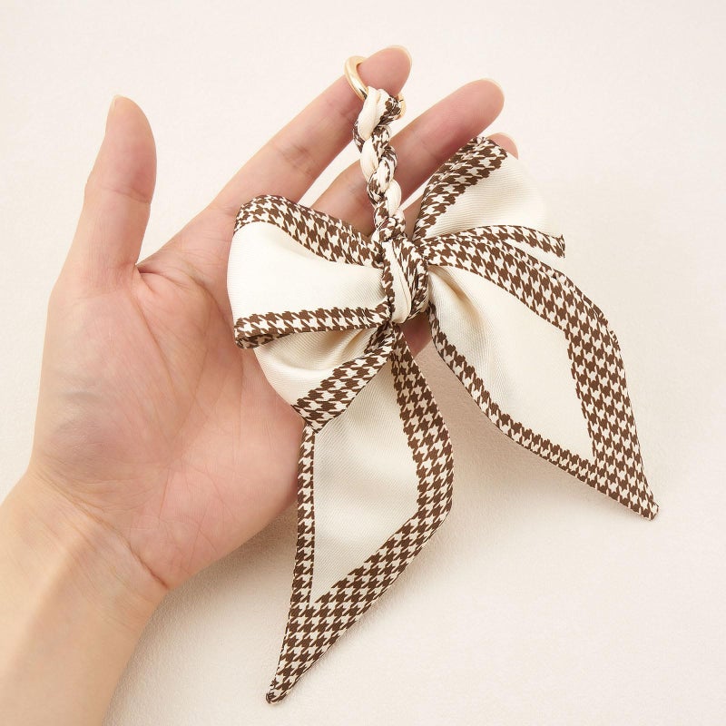 ZOOEASS Bow Purse Charms Women Cute Designer Keychain Scarf Bag Charms for Handbags Tote Bag Accessories Charm Trendy(Style 1-Color 1) - Image 4