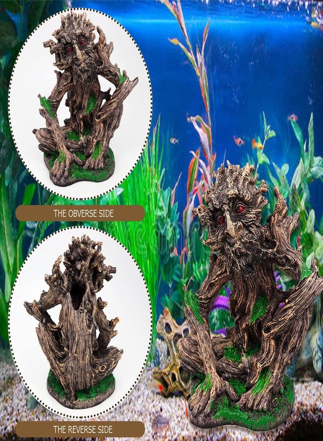 YOLUFER Aquarium Decorations Betta Fish Decorations Old Tree Man Resin Statue for Fish Tank Decoration - Image 4