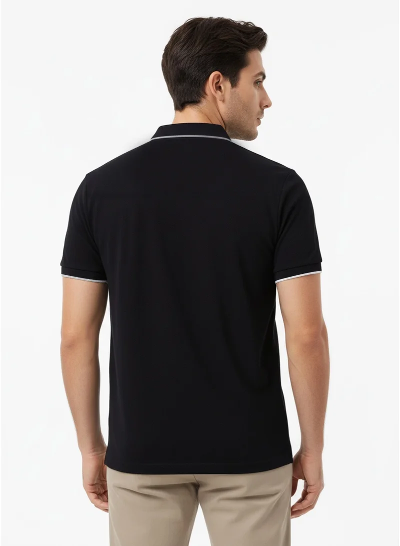 فرنش كونكشن Popcorn Tipped Polo Shirt