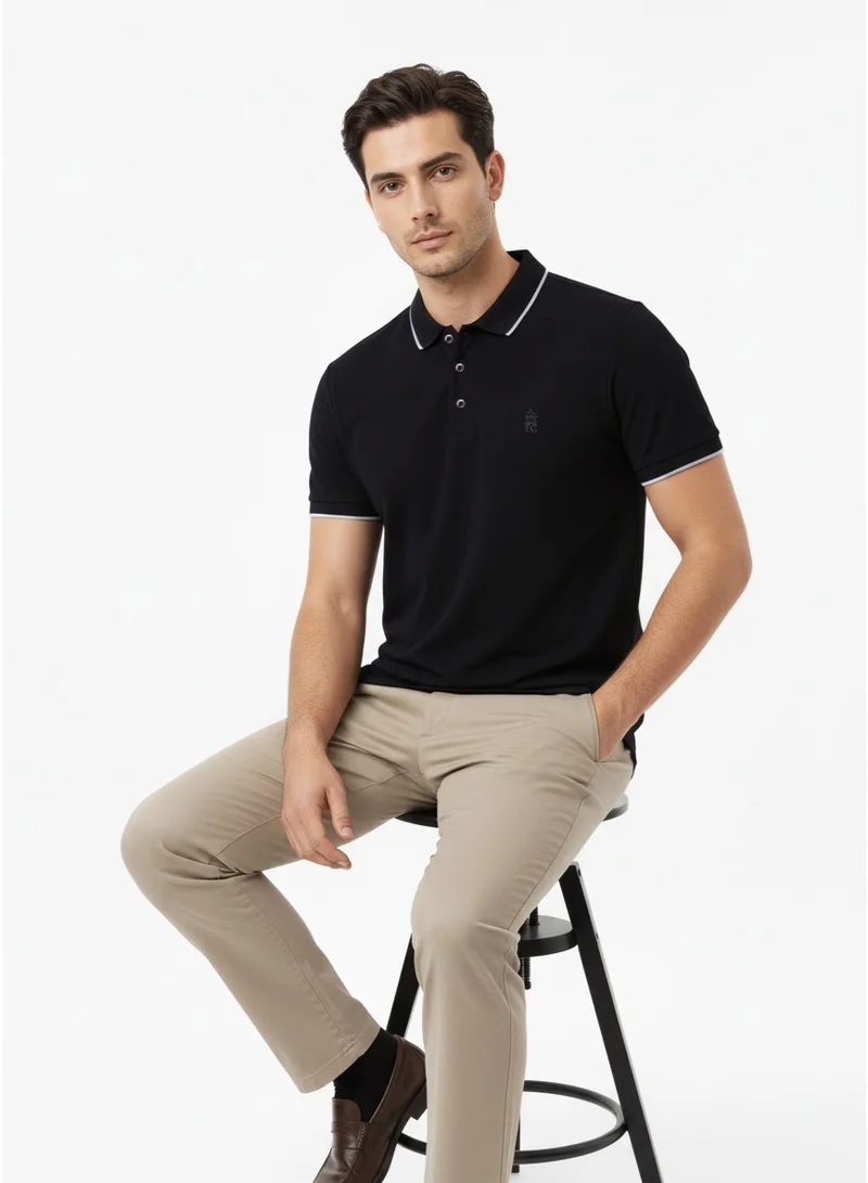 فرنش كونكشن Popcorn Tipped Polo Shirt